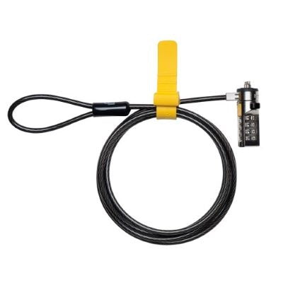 Candado de Combinación para Laptops Kensington K67819WW - 1.8 Metros, Negro/Amarillo Candado de Combinación para Laptops Kensington K67819WW - 1.8 Metros, Negro/Amarillo